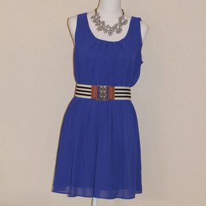 Royal Blue Above the Knee Dress